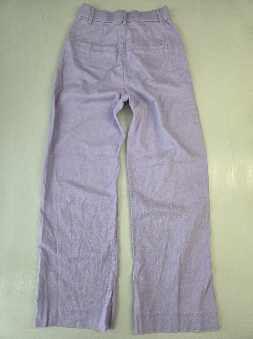 Abercrombie And Fitch A&F Sloane Linen-Blend Tailored Wide Leg Pant - Picture 2 of 12